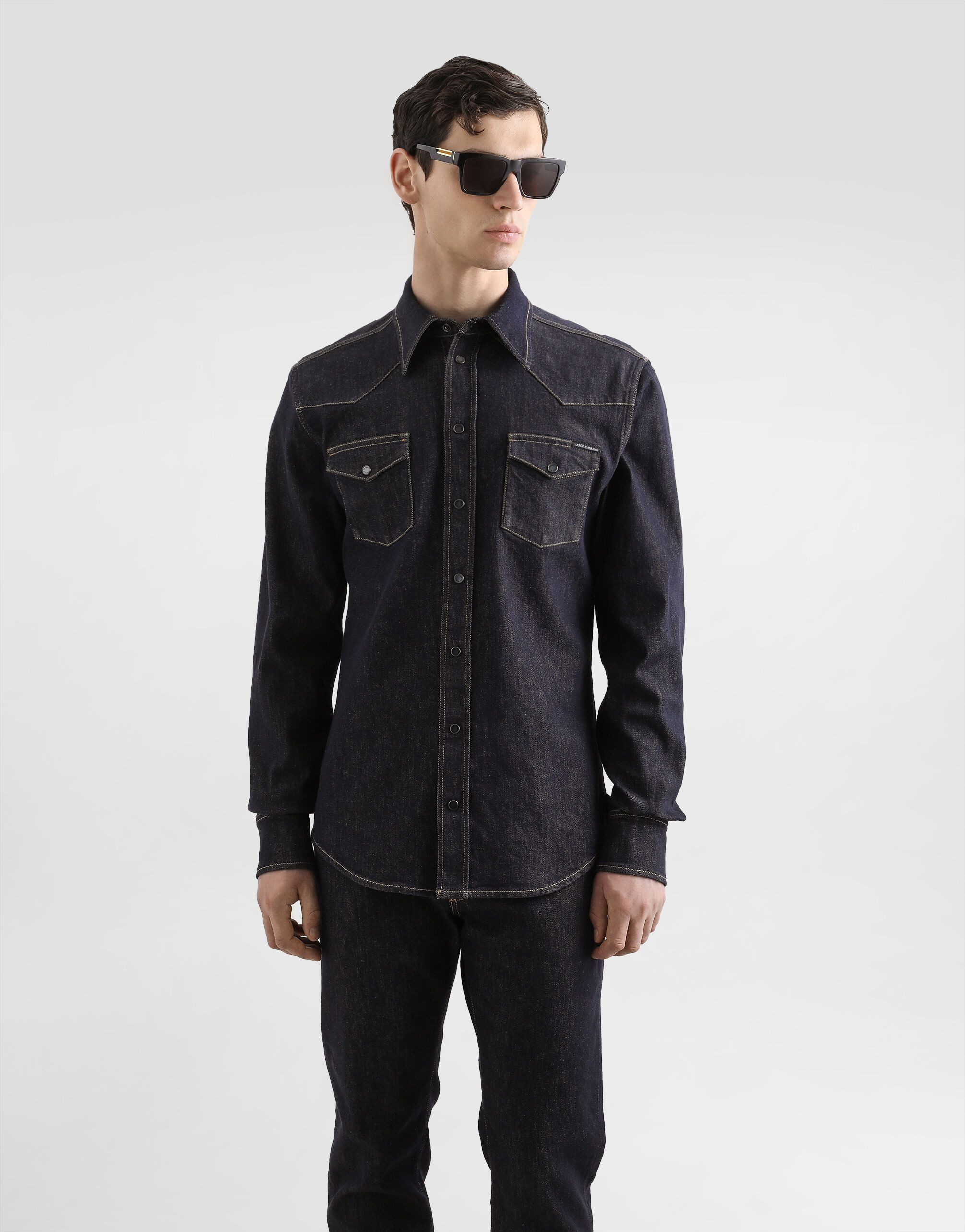 Stretch denim shirt - 2