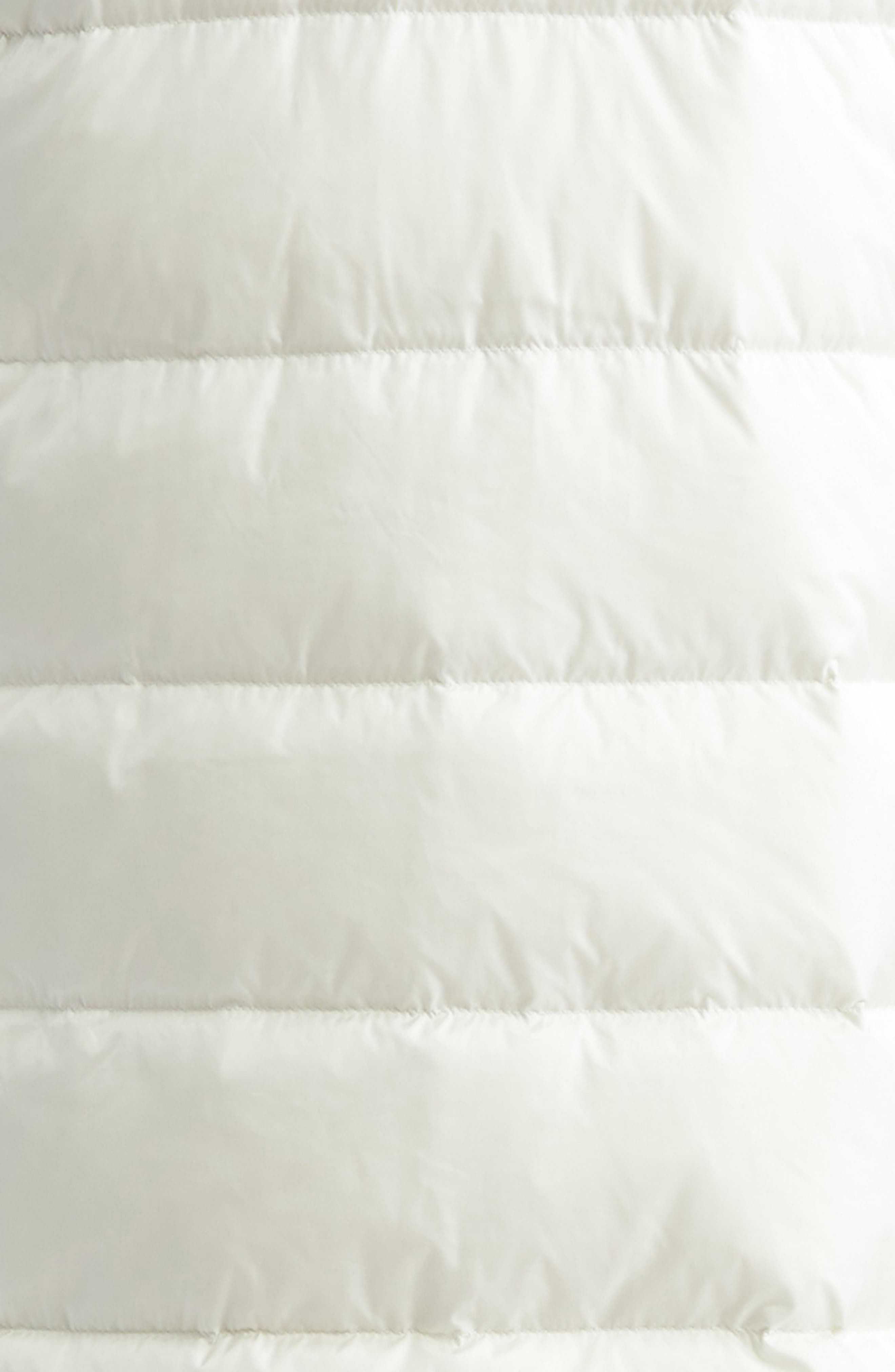 Moncler Mixed Media Down Cardigan in Silk White at Nordstrom - 7