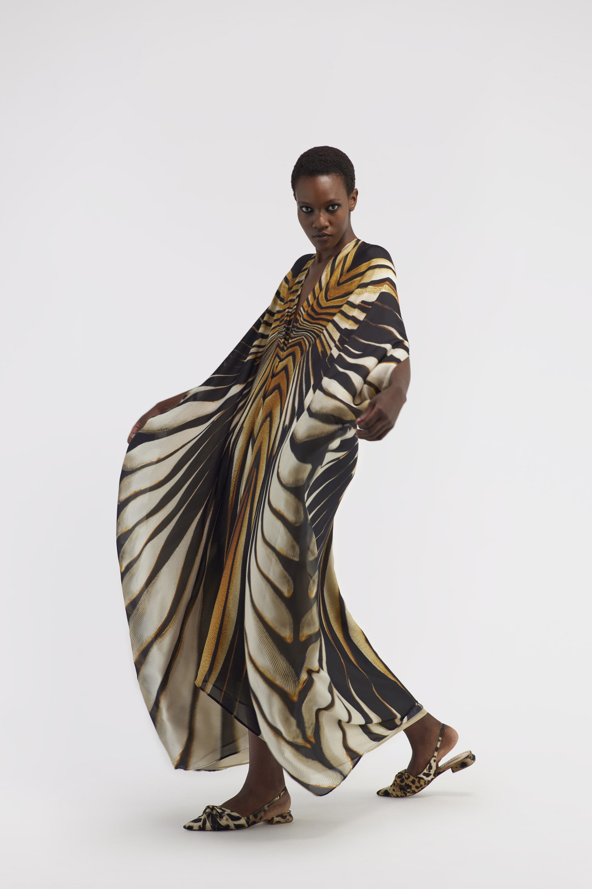 Kaftan with Ray of Gold print - 5