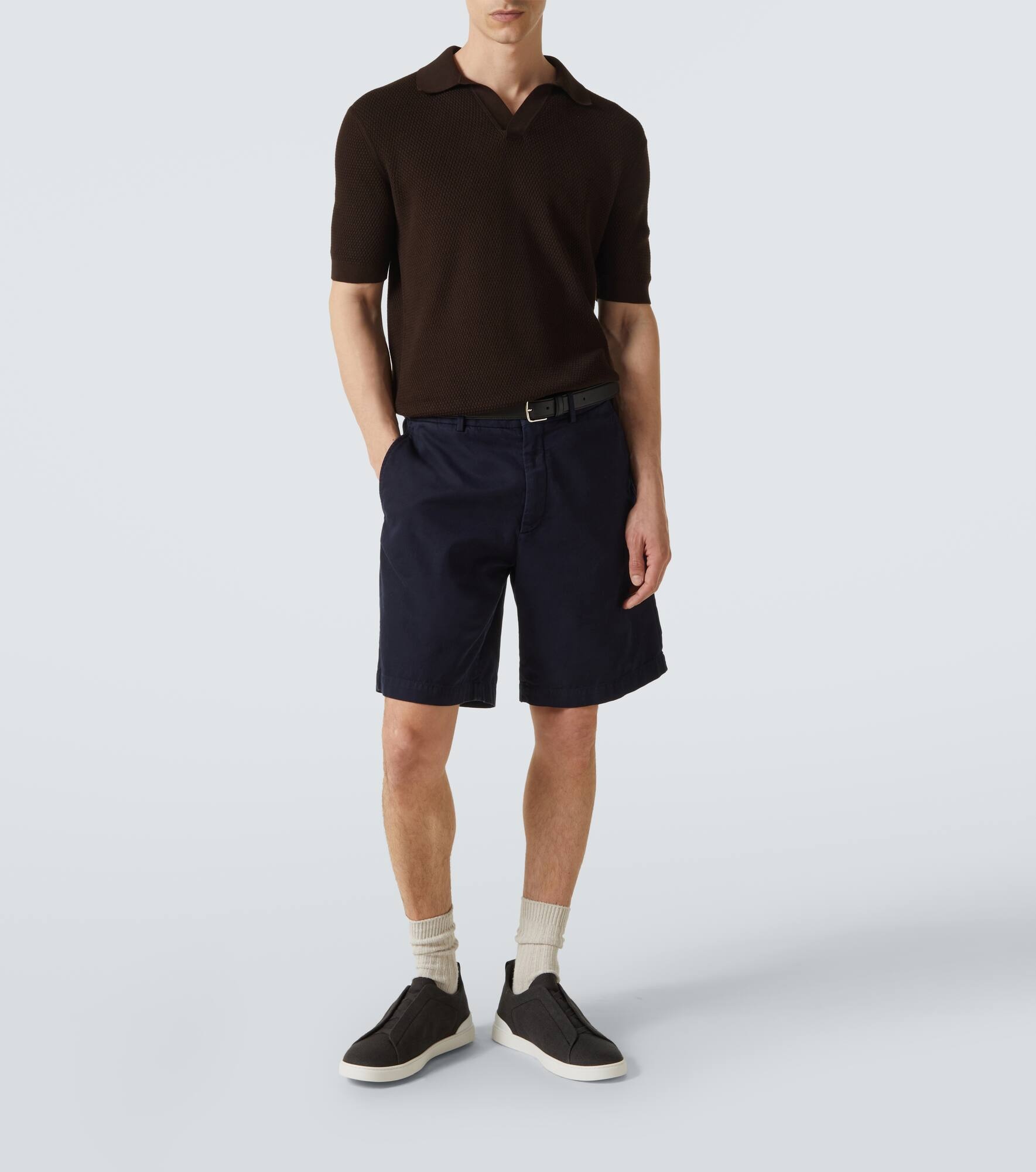 Cotton polo sweater - 2