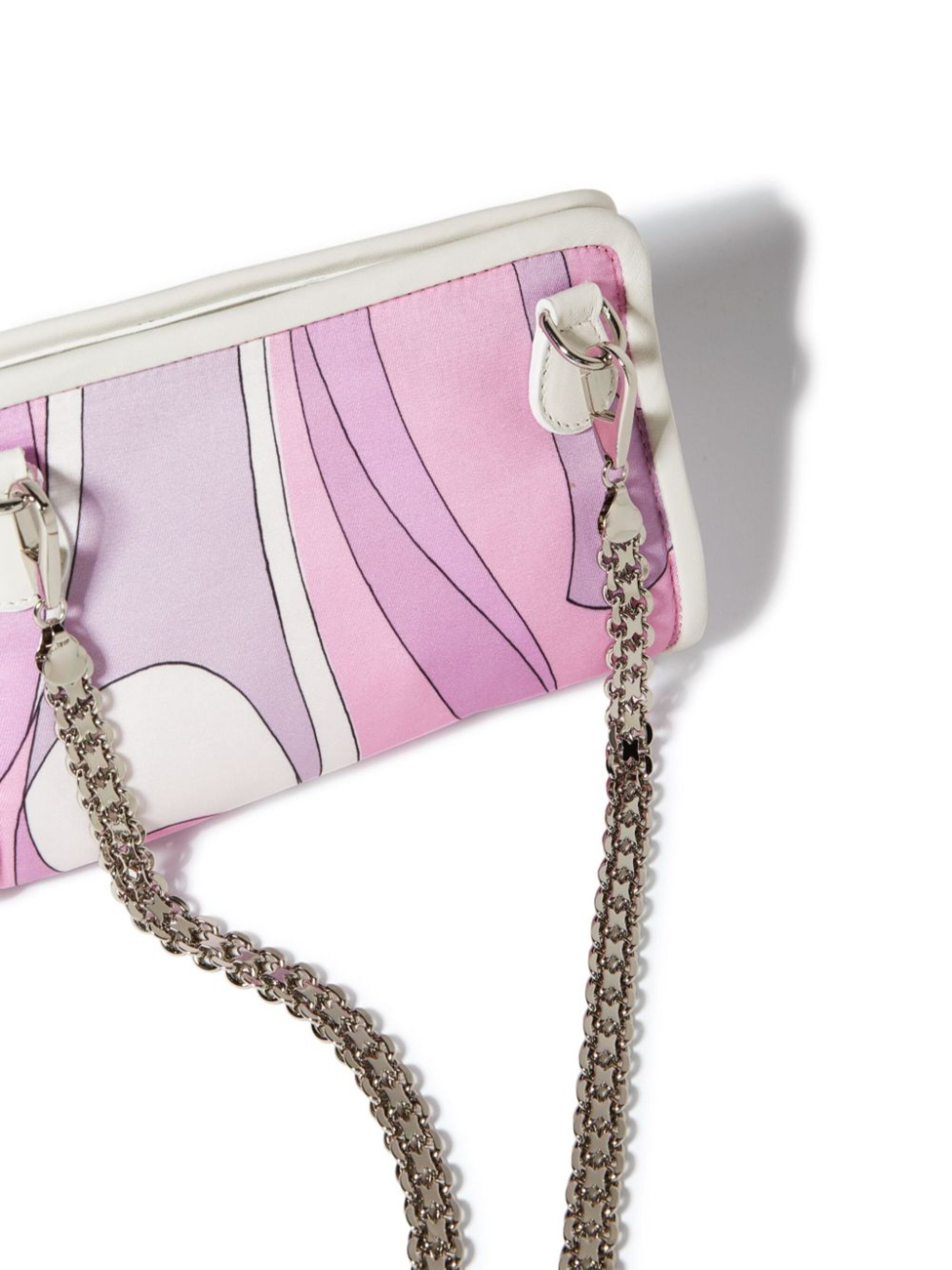 Binding Marmo-print clutch bag - 5