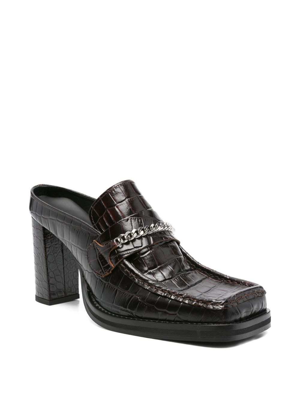 90mm square-toe pumps - 2