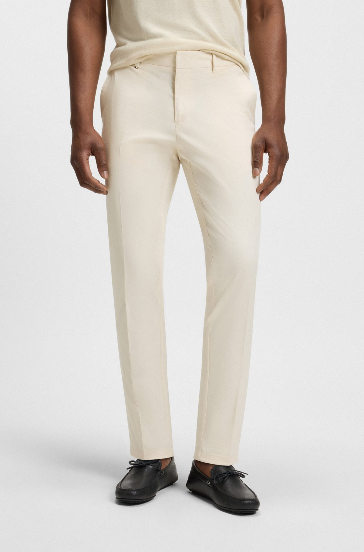 FORMAL TROUSERS IN COMFORT-STRETCH COTTON - 2