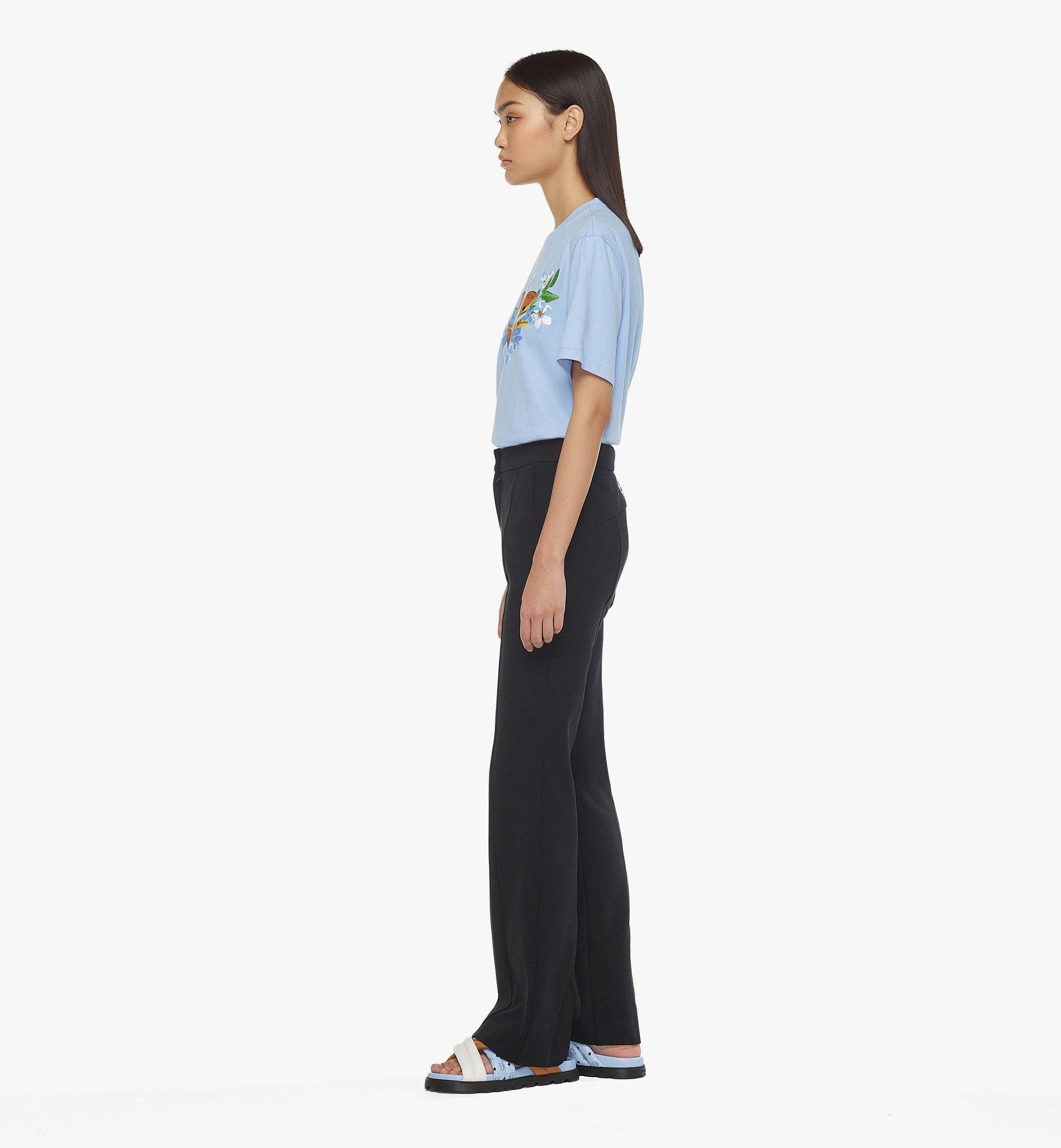 Logo Embroidered Ponte Pants - 4