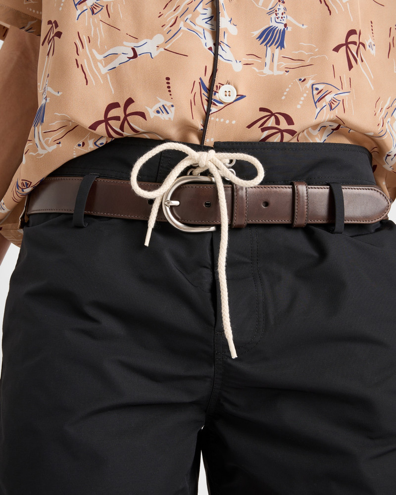 Prada Antiqued leather belt outlook