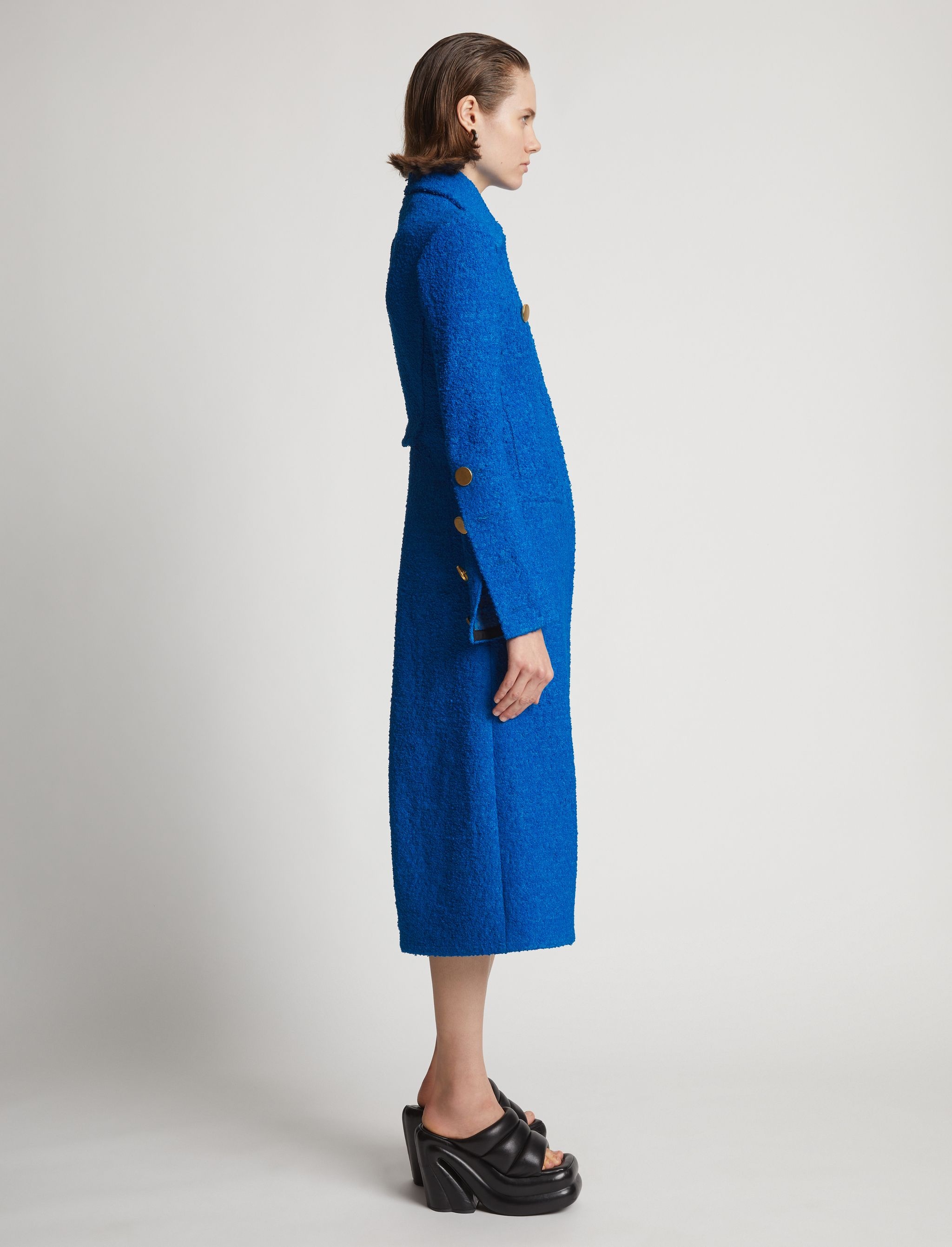 Stretch Boucle Coat - 3