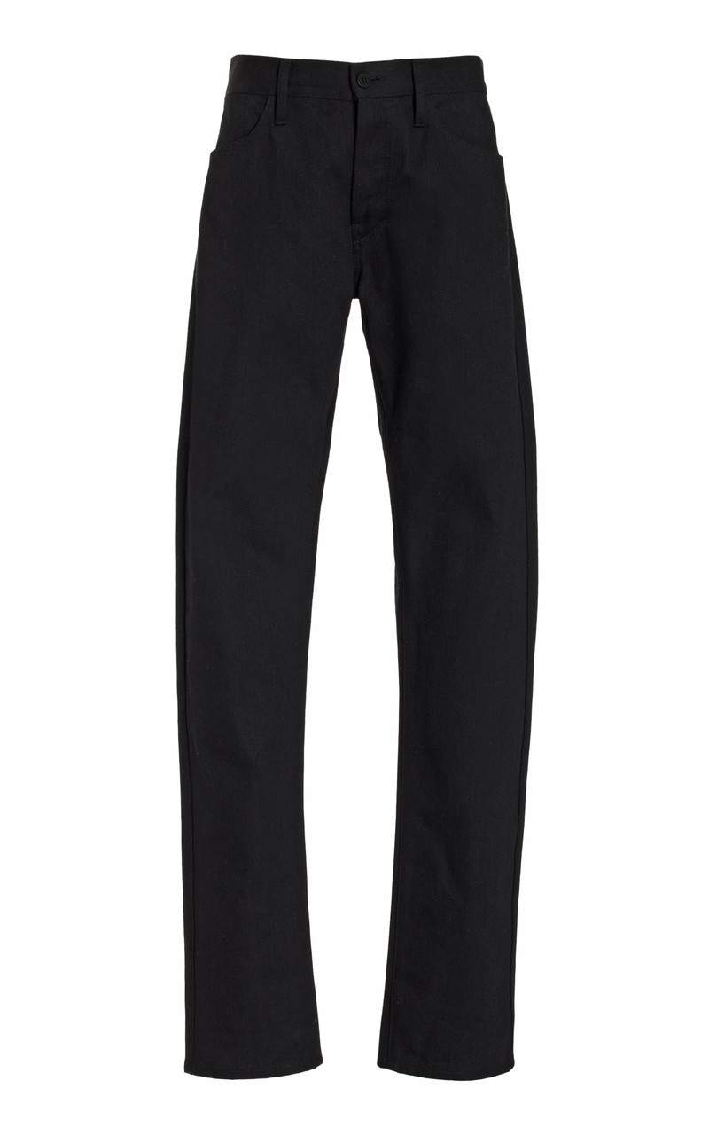 Anthony Five Pocket Pant in Black Organic Denim 1