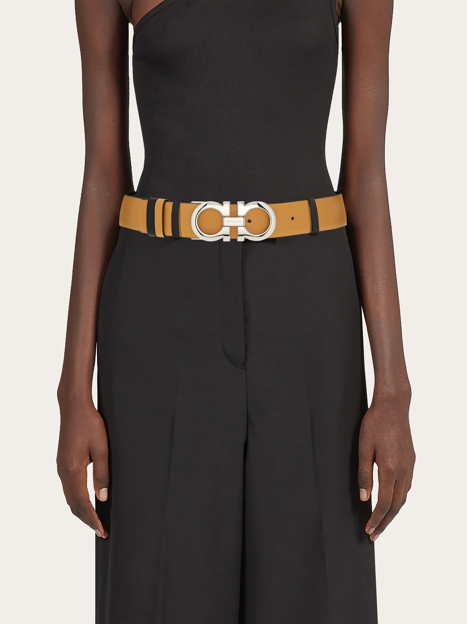 Reversible and adjustable Gancini belt - 4