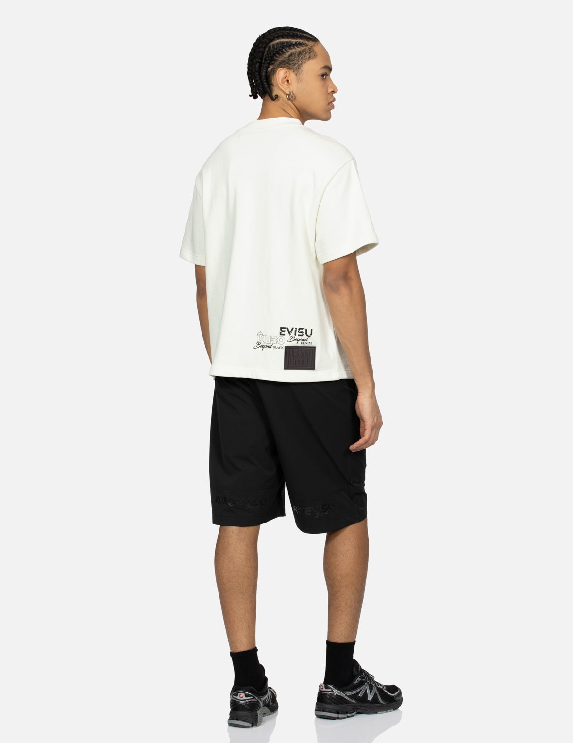 Dyed Reflective Multi-Print Regular Fit Cargo Shorts - 4