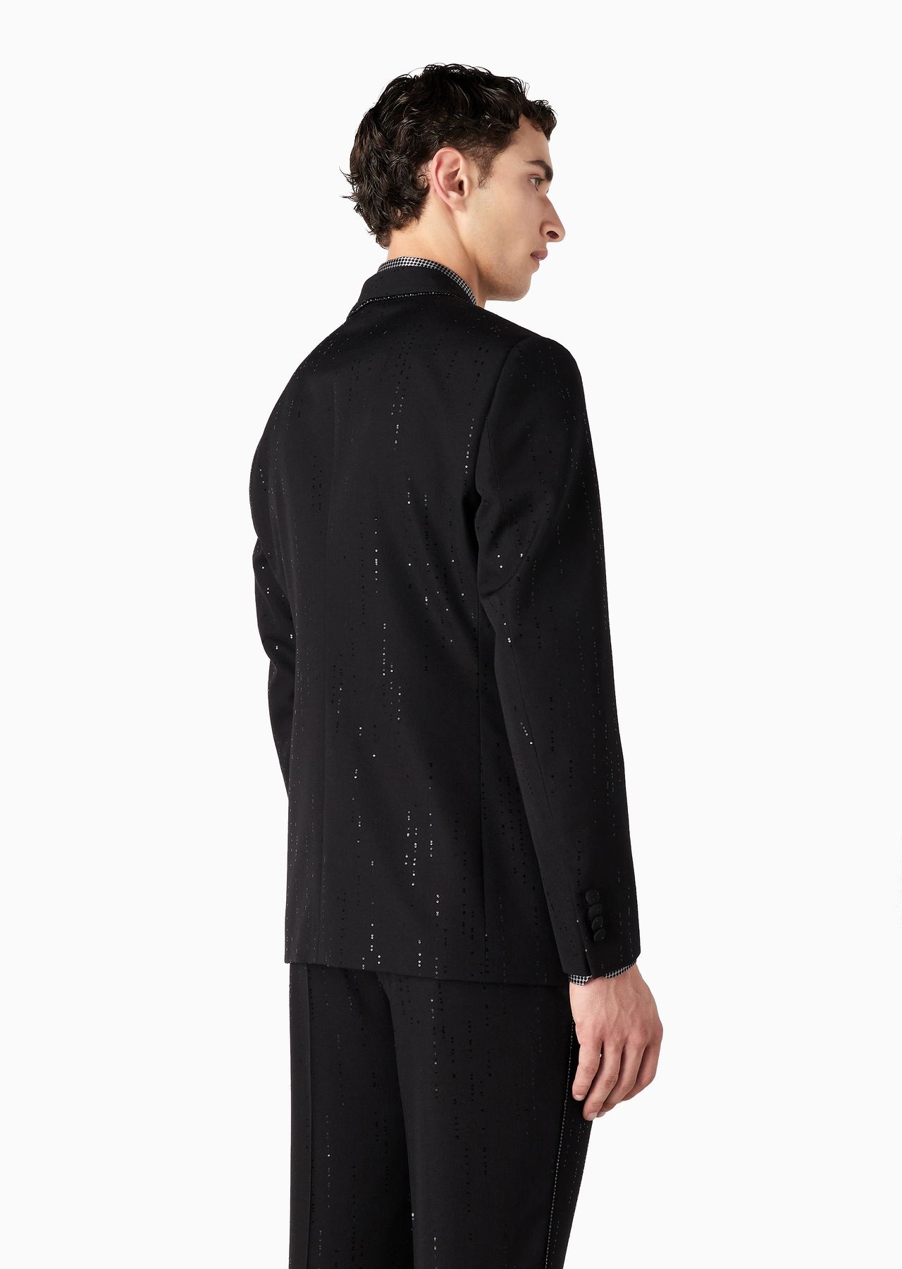 ASV Giorgio’s single-breasted jacket in a pinstripe-effect virgin wool - 3