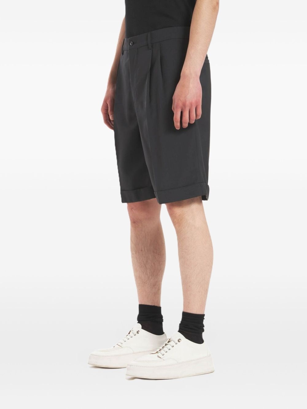 pleated tailored shorts - 2