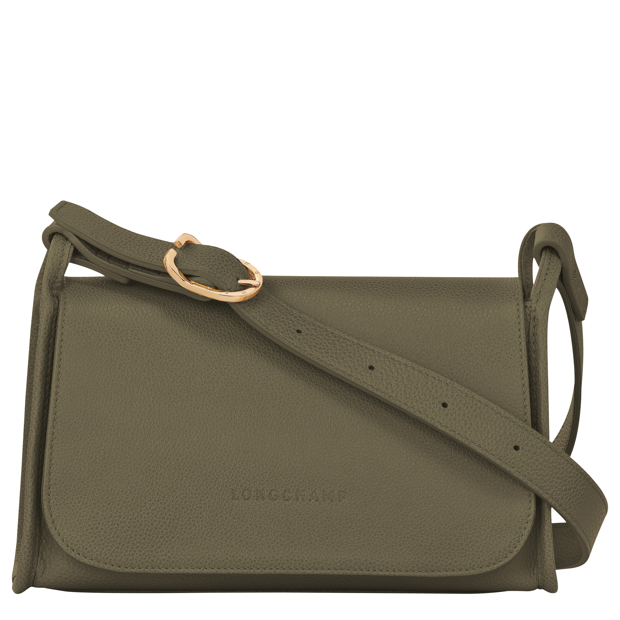 Le Foulonné M Crossbody bag Khaki - Leather - 1