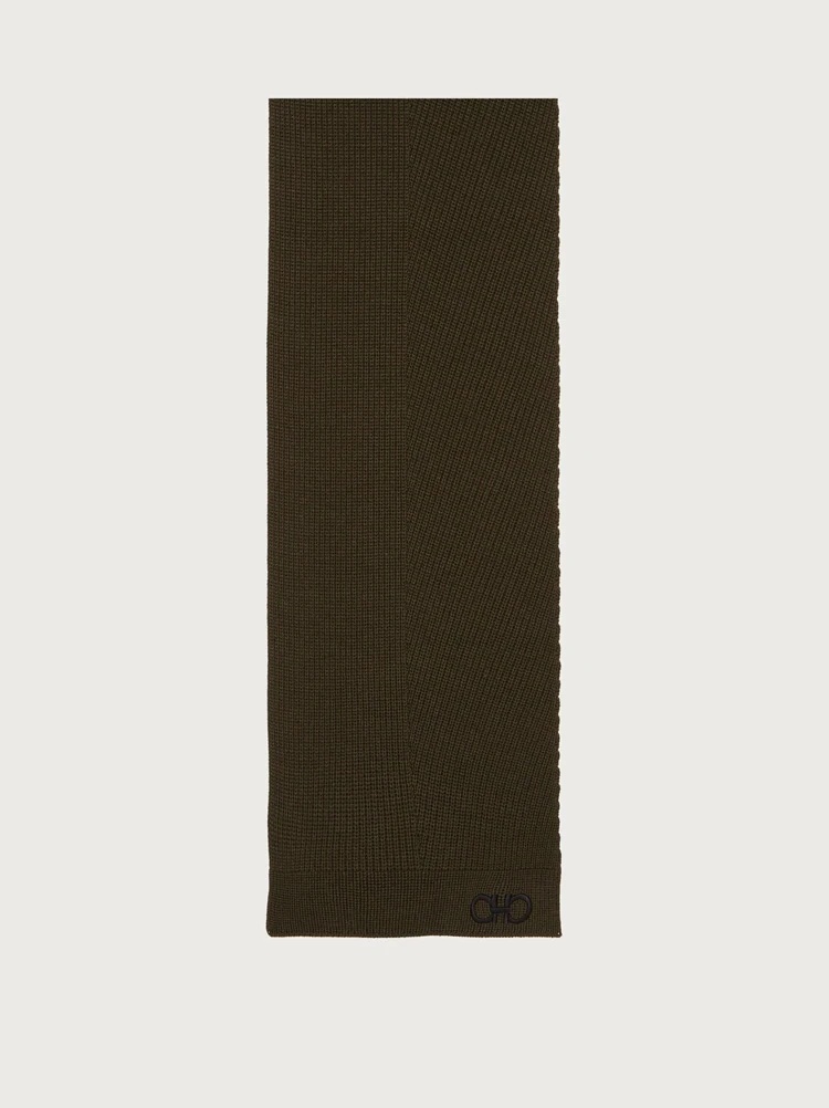 WOOL KNITTED SCARF - 3