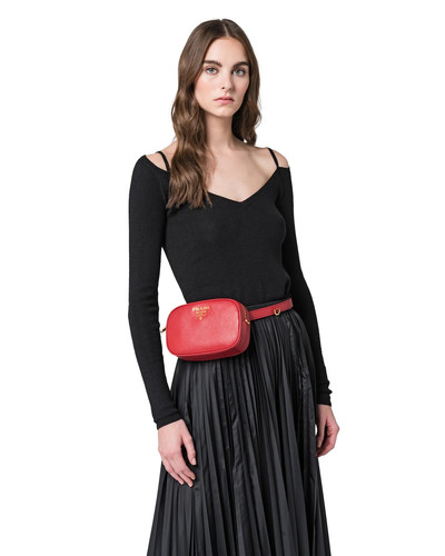 Prada Saffiano leather belt bag outlook
