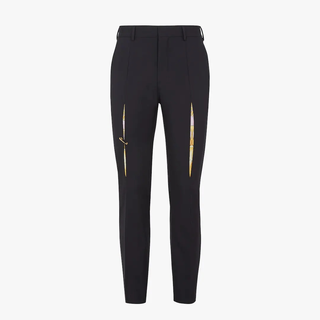 Fendace black wool pants - 1