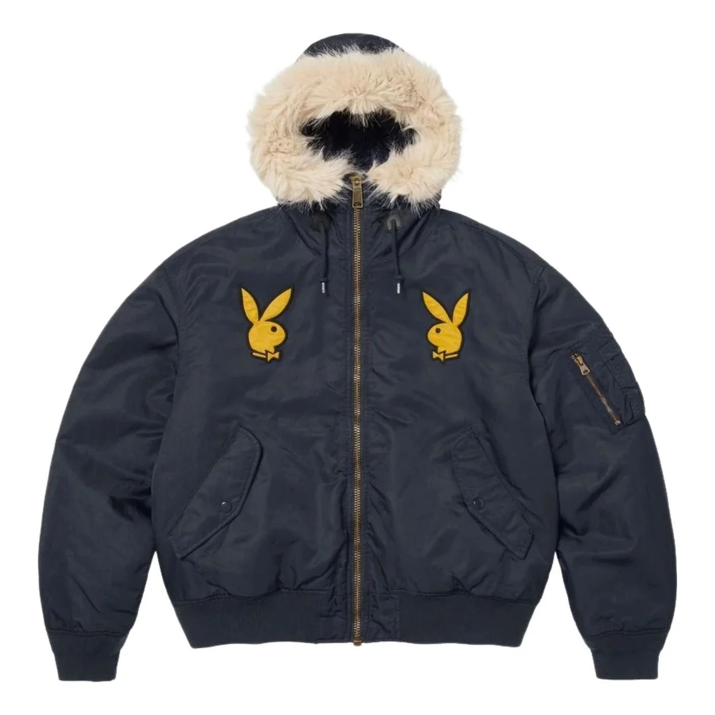 Supreme x Playboy SS26 Hooded MA-1 'Navy' SUP-SS26-052-NVY - 1