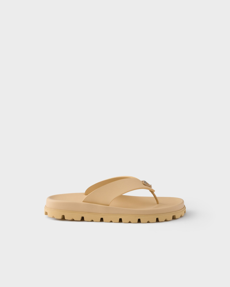 Prada Rubber thong sandals outlook