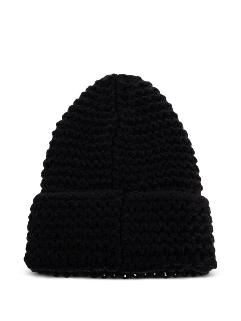 Moschino logo-detailed beanie outlook