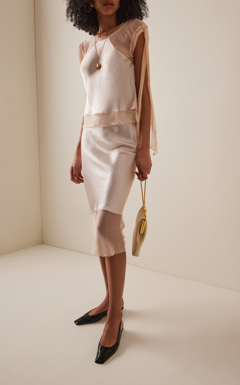 The Garment Catania Silk Skirt pink outlook