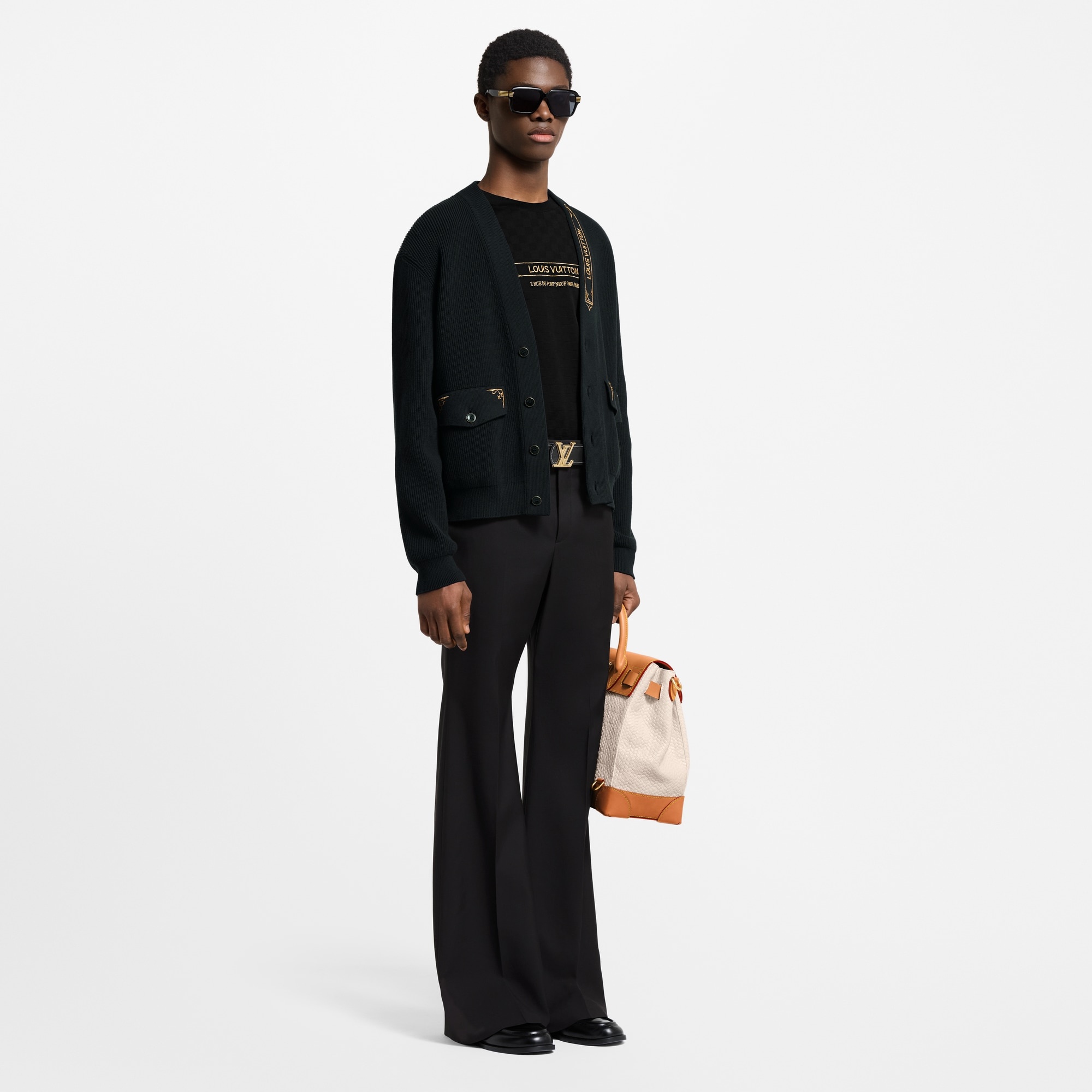 Embroidered Signature Cardigan - 4