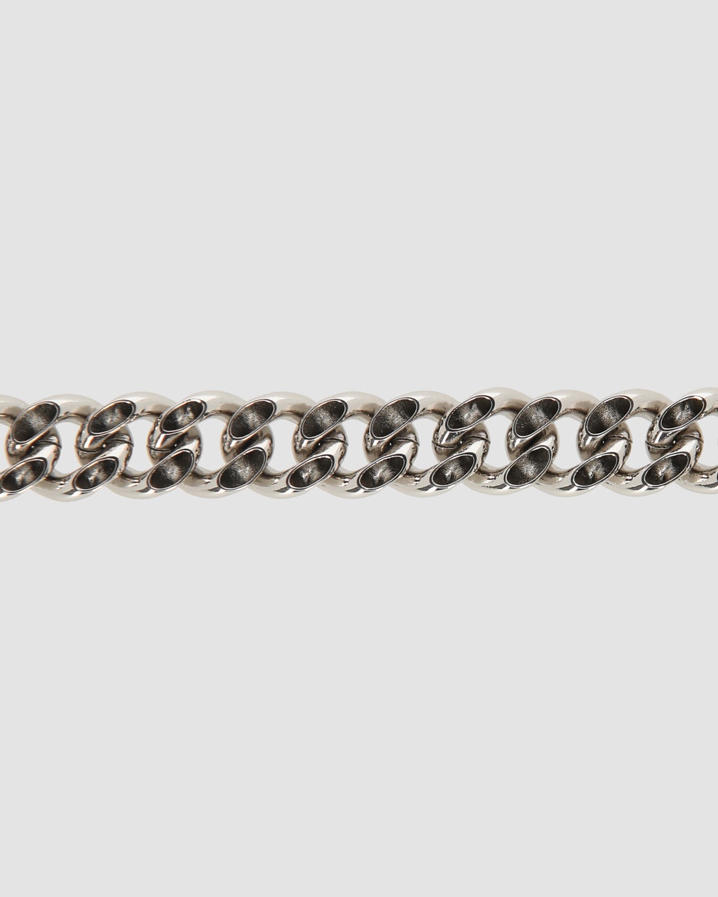 CHAIN NECKLACE W/ LEATHER DETAILS - 3
