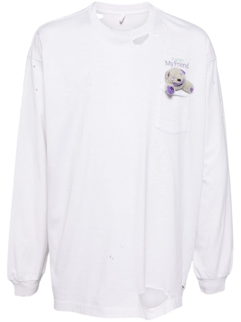 My Friend distressed-effect T-shirt - 1