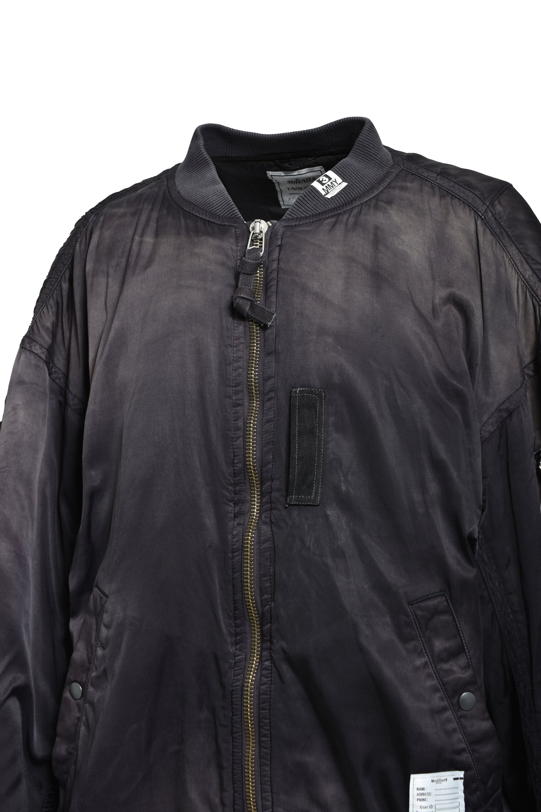 AGED FLIGHT JACKET / BLK - 4