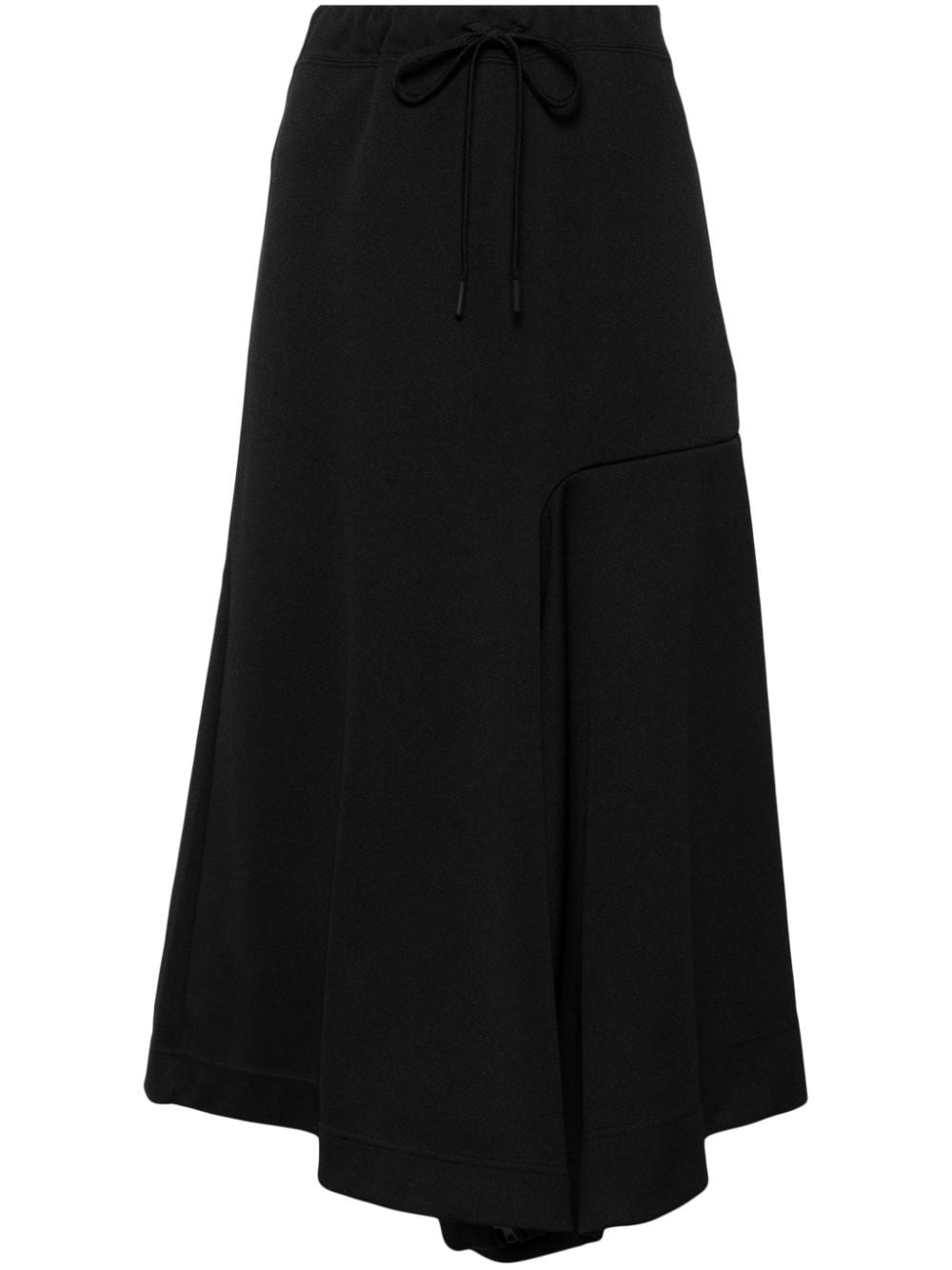 asymmetric drawstring midi skirt - 1