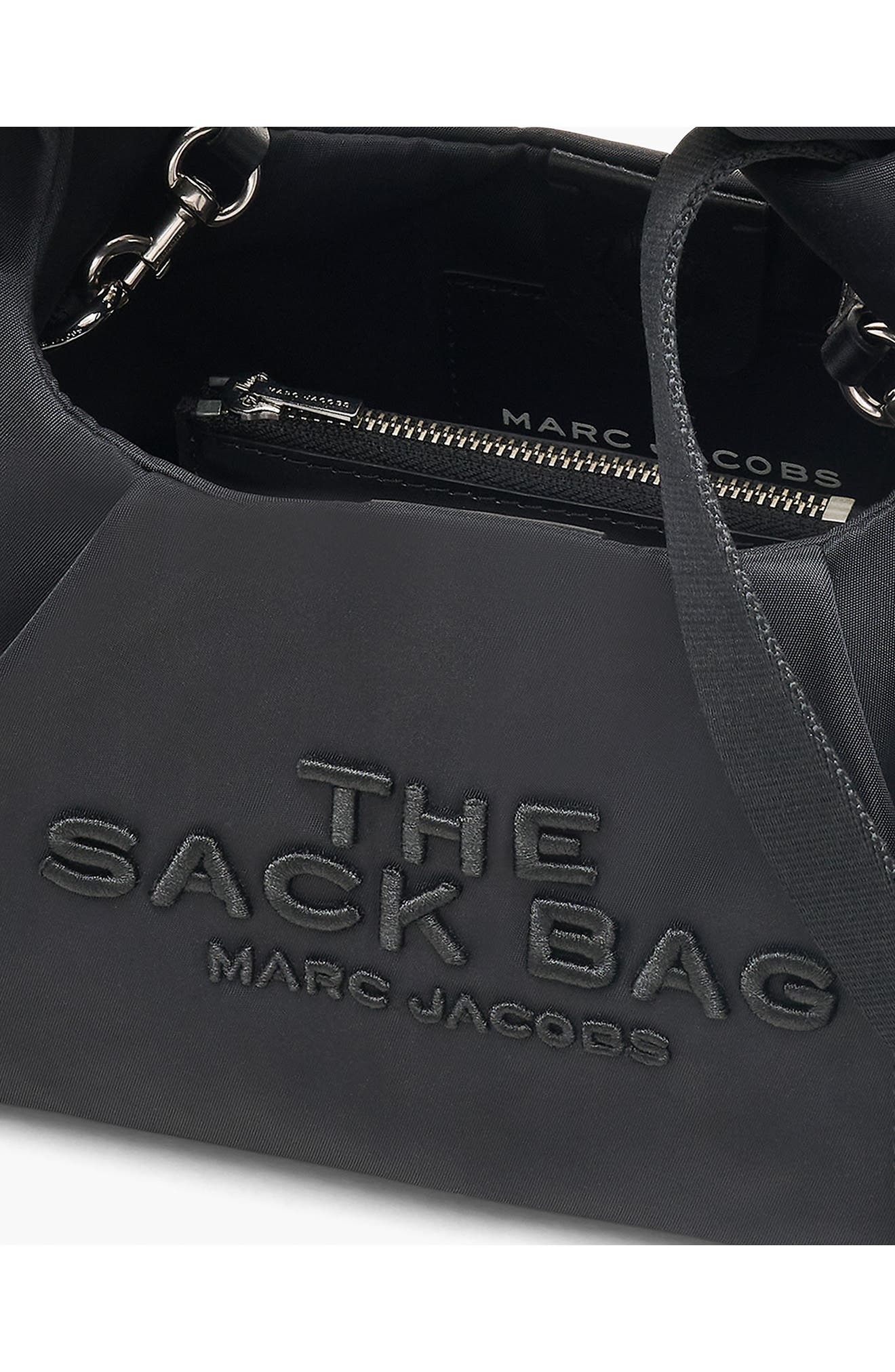 Marc Jacobs The Bow Nylon Mini Sack Bag in Black at Nordstrom - 6