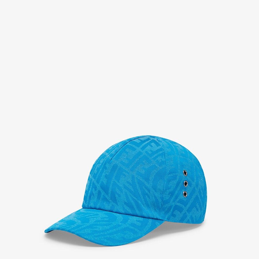 Light blue canvas baseball cap - 1