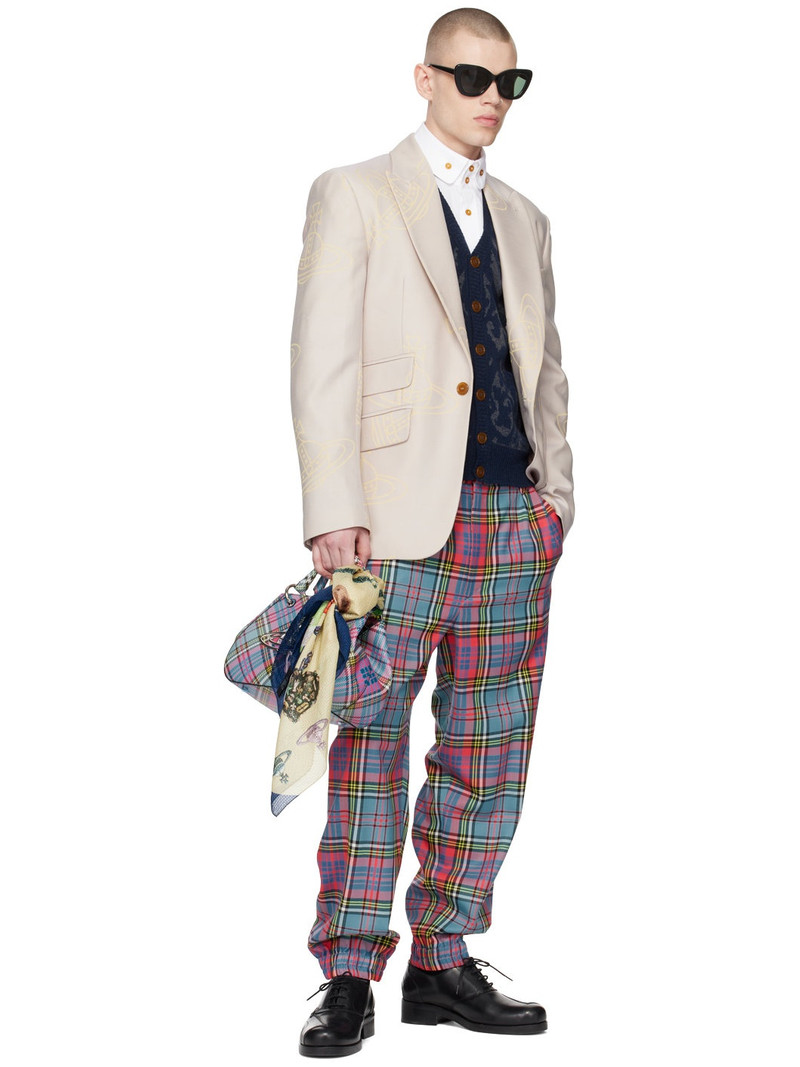 Vivienne Westwood Beige Jacquard Blazer outlook