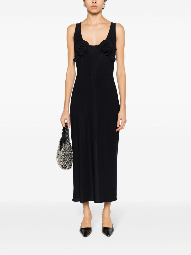 MAGDA BUTRYM floral-appliquÃ© midi dress outlook