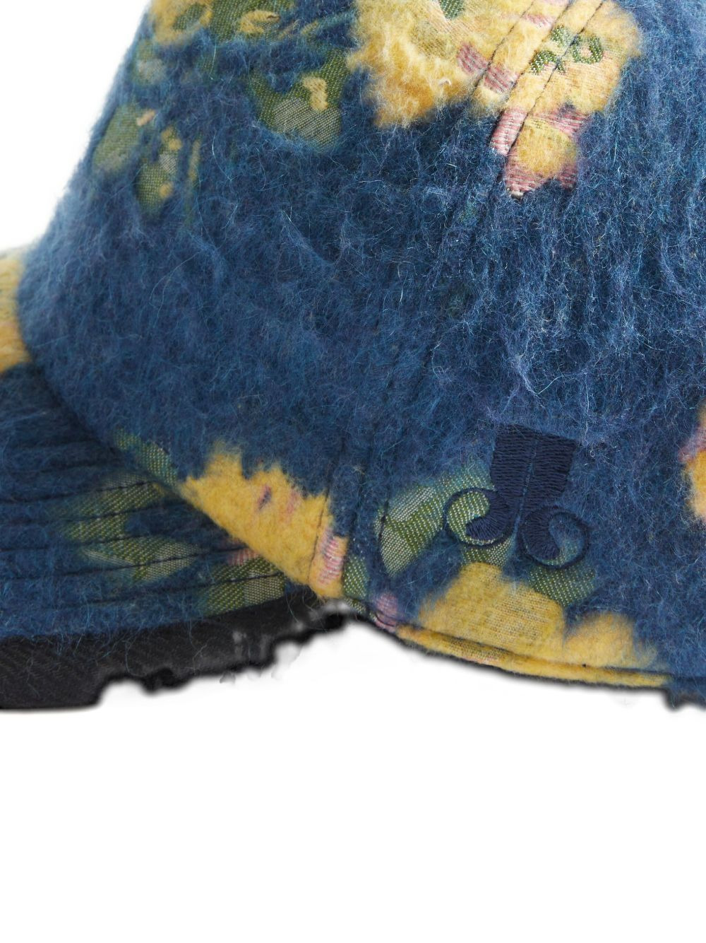 floral-jacquard baseball cap - 3
