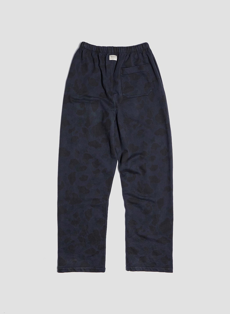 Drawstring Sweat Pant in Overdyed Camo 1