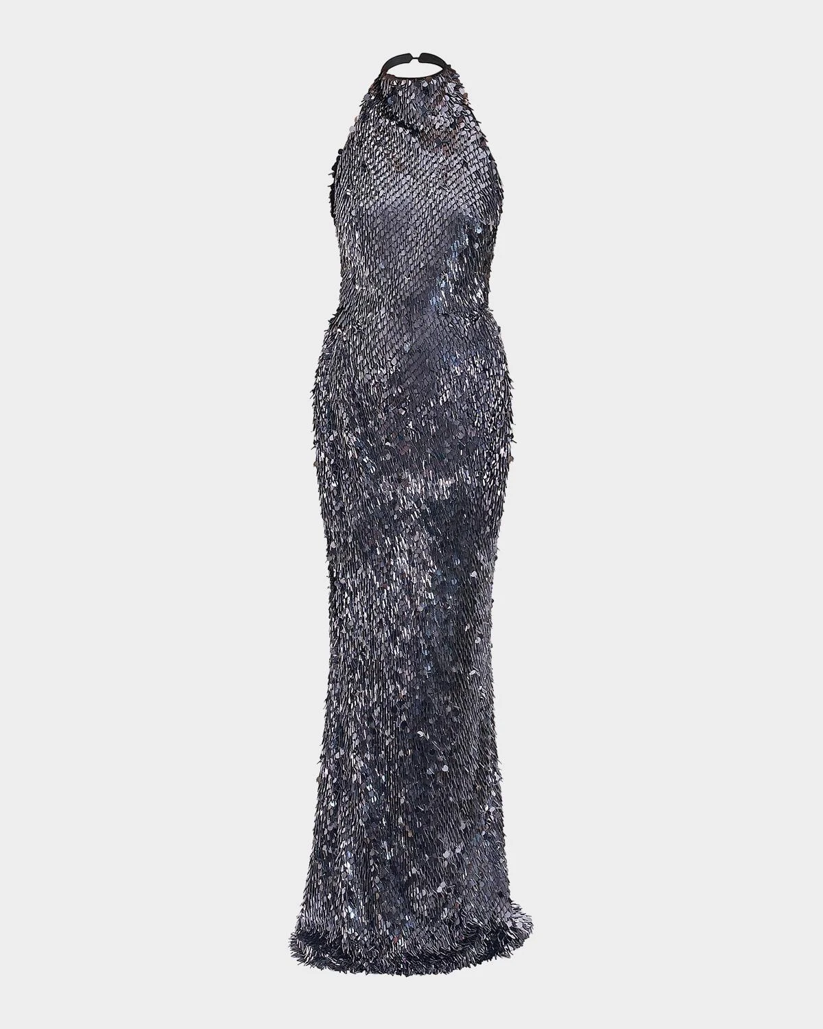 The Changing Moon Sequin Gown - 1