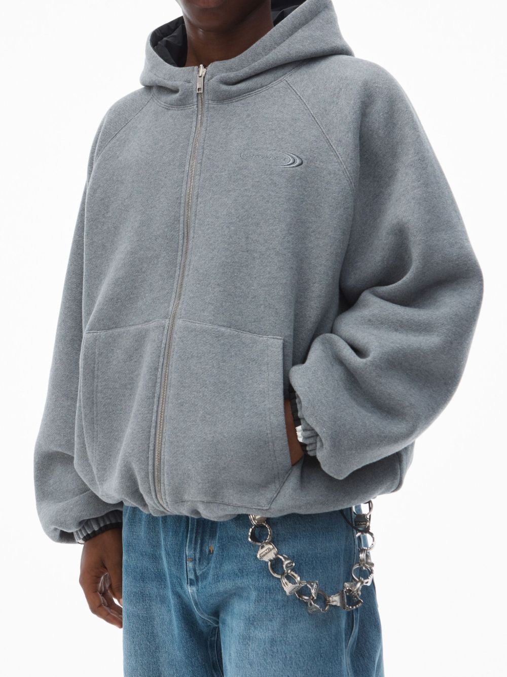 Reversible Raglan zip hoodie - 5