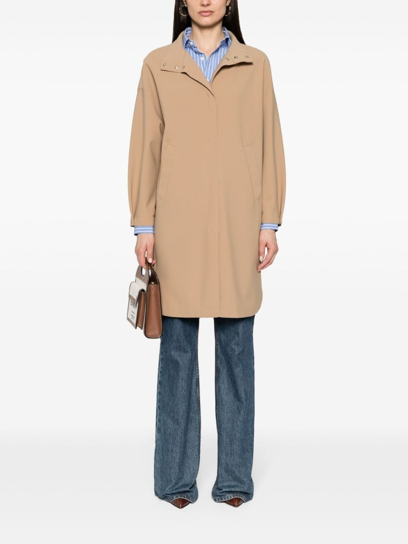 Herno single-breasted midi coat outlook