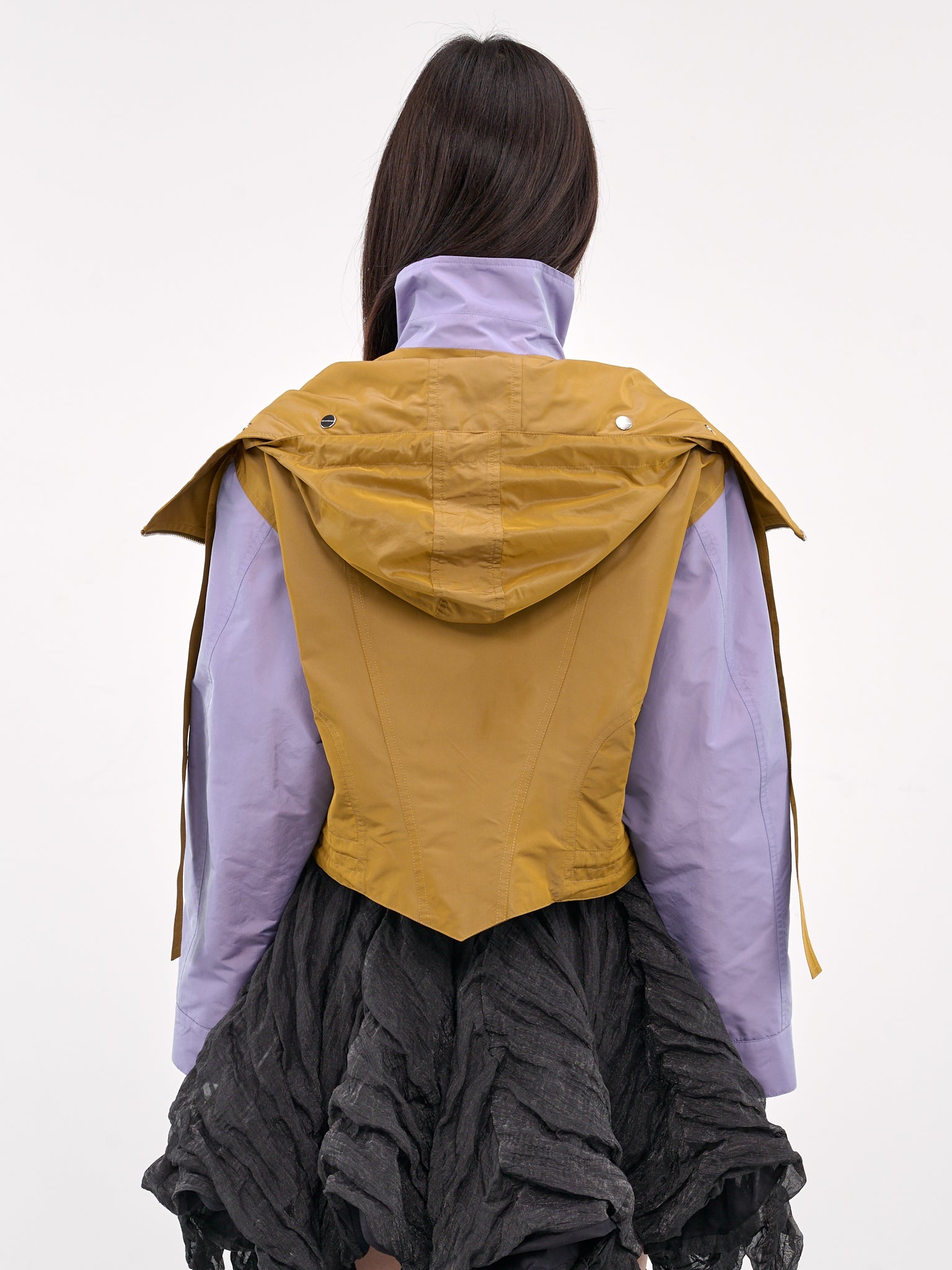 Two-Tone Layered Jacket - 3