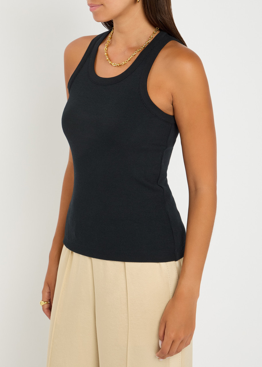 Vince Ribbed Stretch-jersey Tank - 2