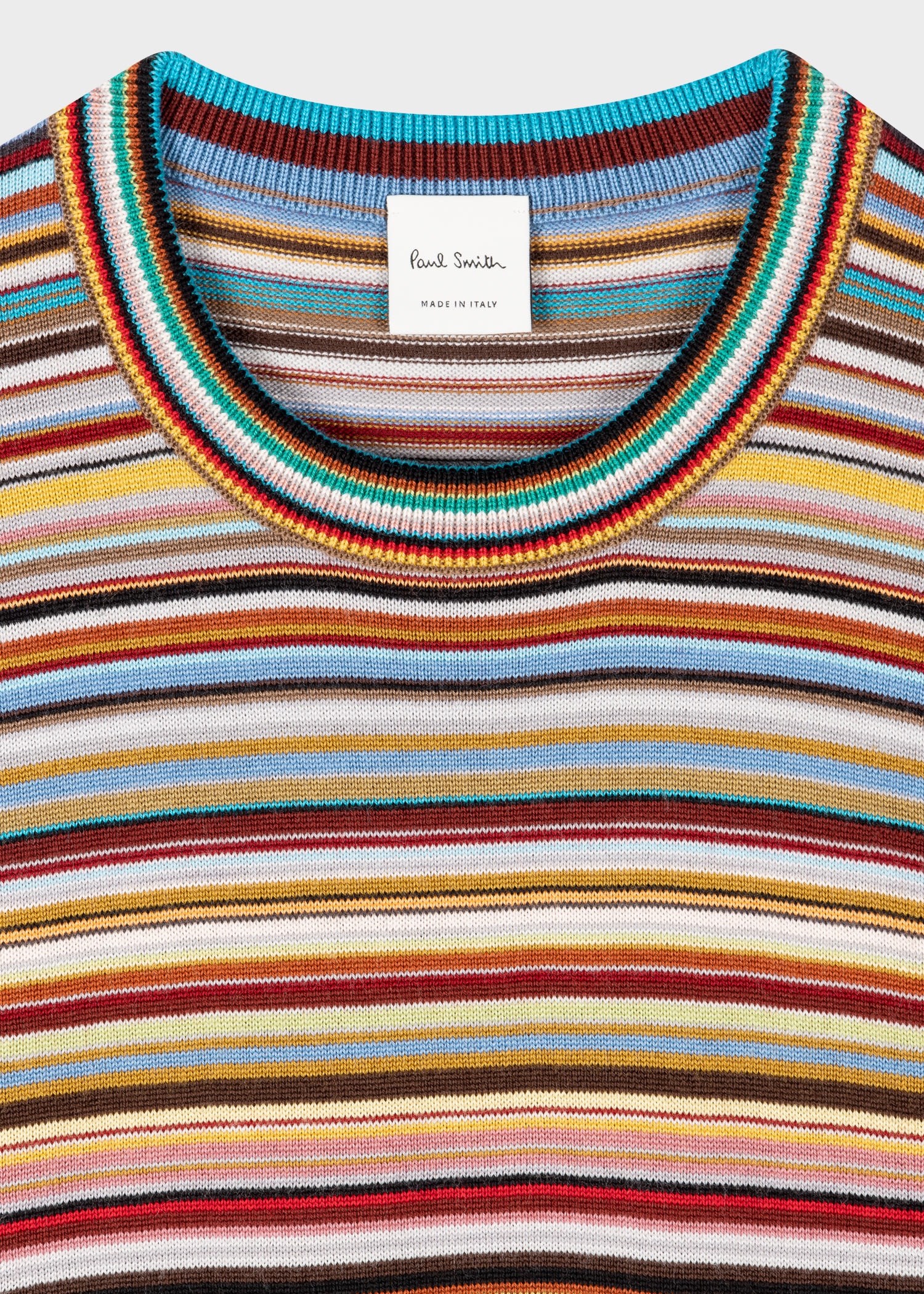 'Signature Stripe' Contrast Wool Sweater - 2