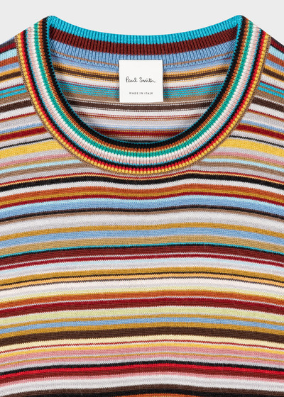 Paul Smith 'Signature Stripe' Contrast Wool Sweater outlook