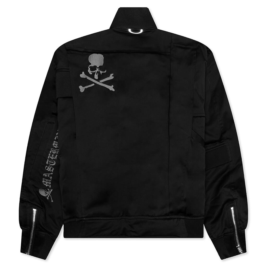 mastermind JAPAN PUZZLE BOMBER WOVEN JACKET - BLACK mastermind JAPAN PUZZLE BOMBER WOVEN JACKET - BLACK