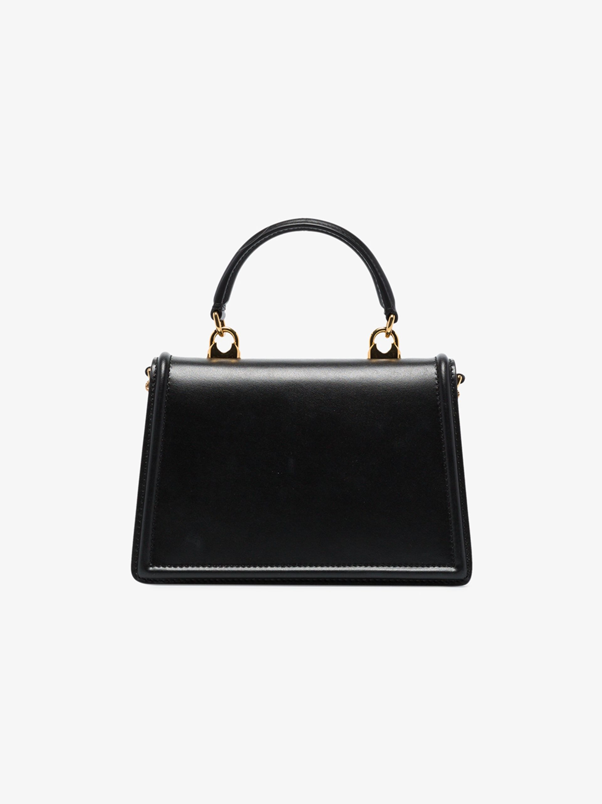 black Devotion mini leather Tote Bag - 3
