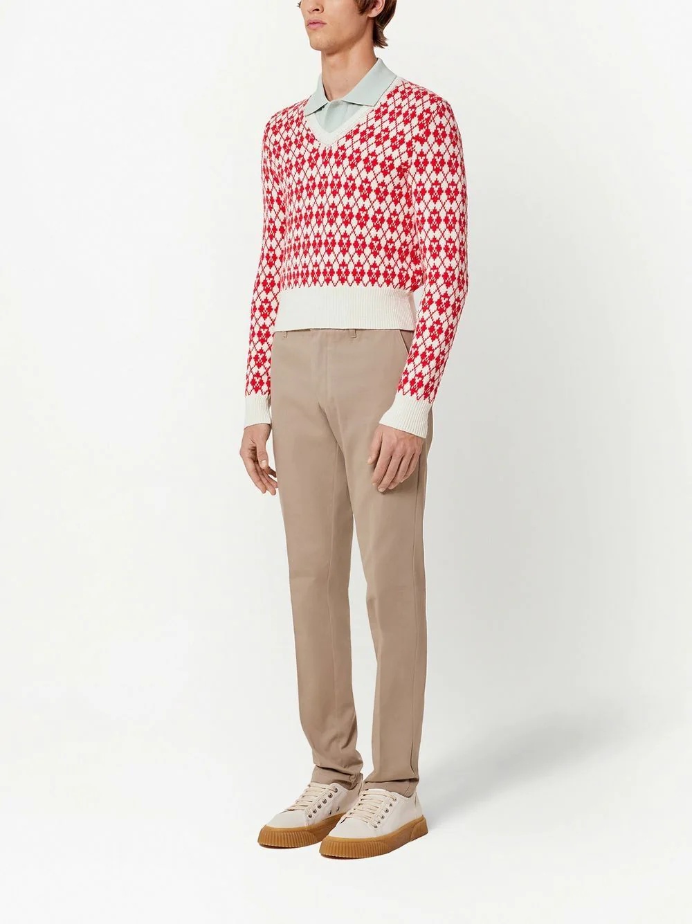 Ami de Coeur argyle jumper - 2