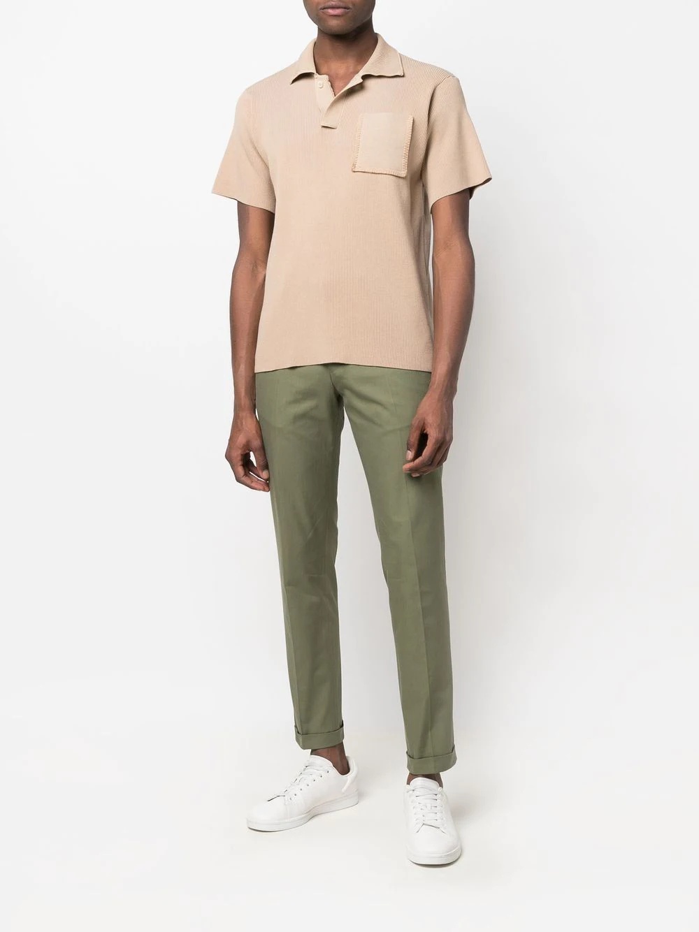 slim-cut chino trousers - 2