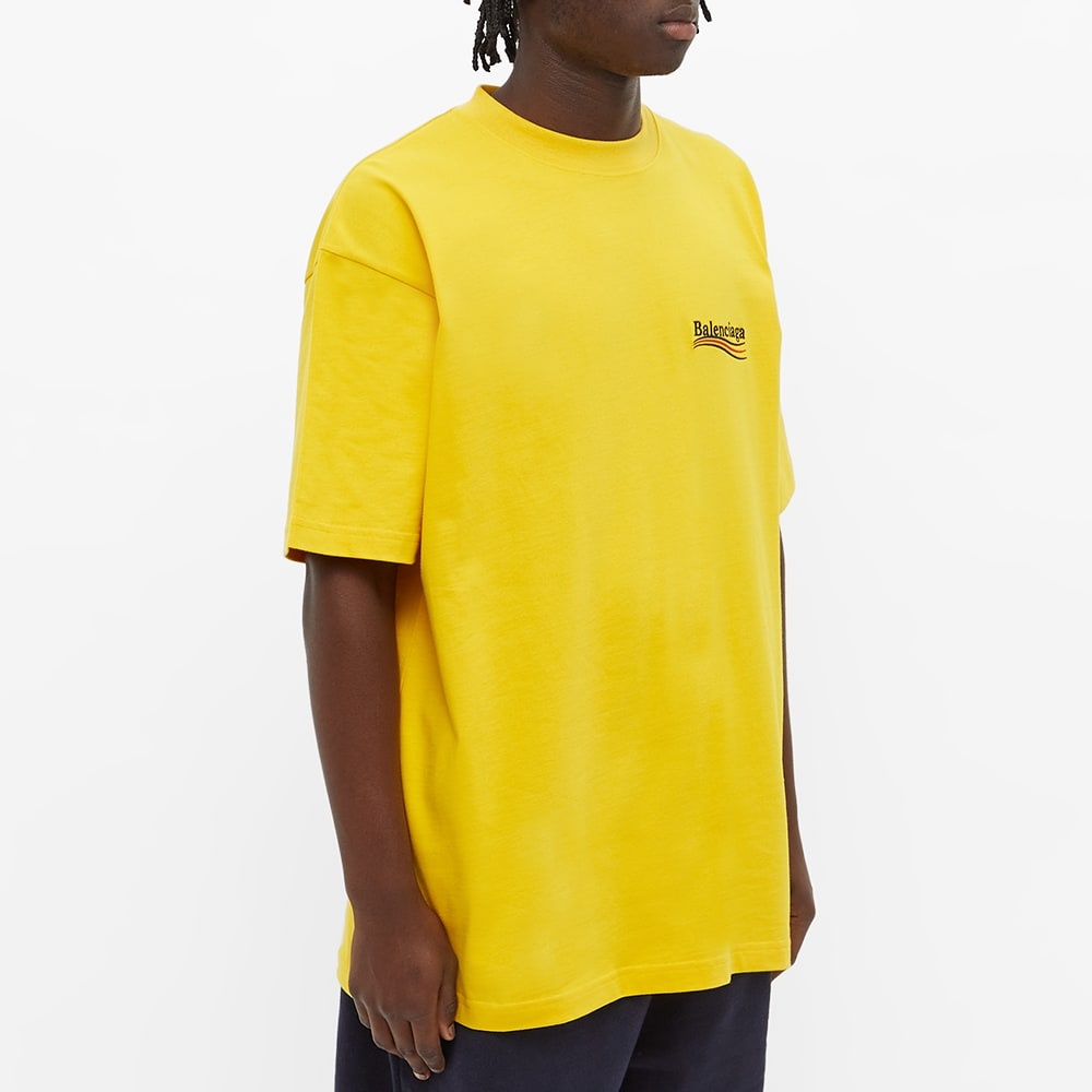 Balenciaga Oversized Political Campaign Logo Tee - 4