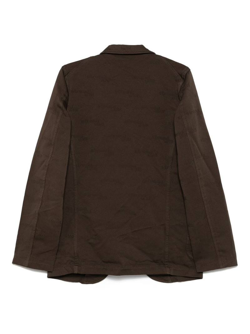 Comme des Garçons SHIRT patterned-jacquard blazer outlook