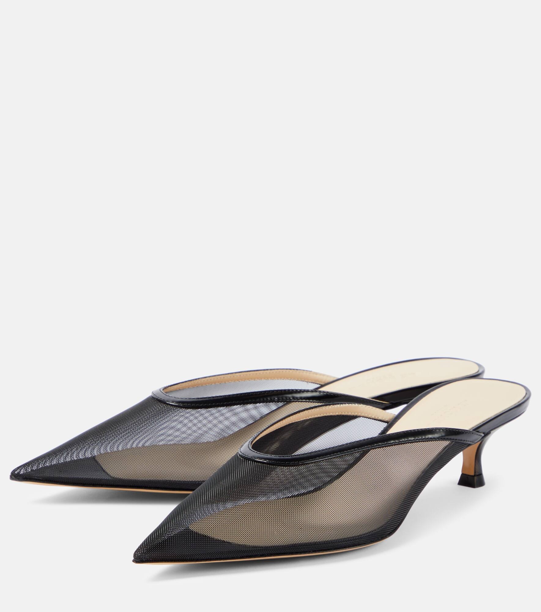 Venetian mesh mules - 5