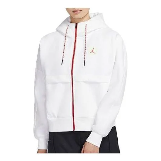 (WMNS) Air Jordan Utility Hooded Jacket 'White' CW6503-100 - 1