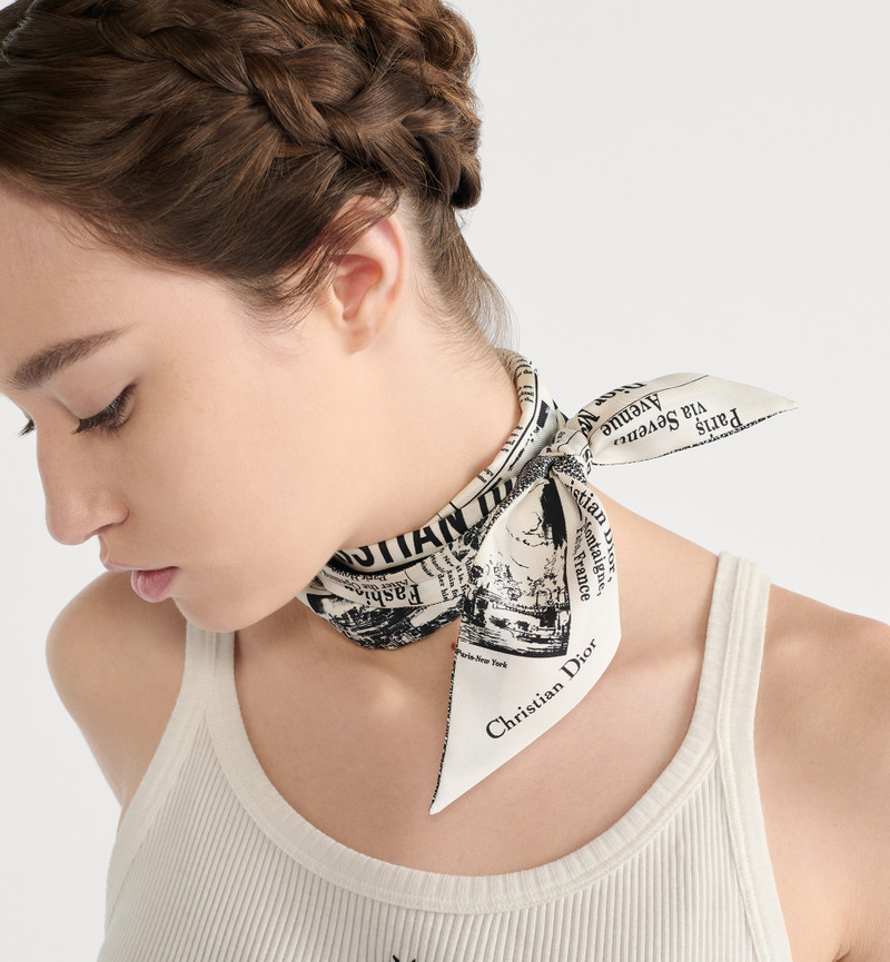 Dior Newspaper Mitzah Scarf outlook